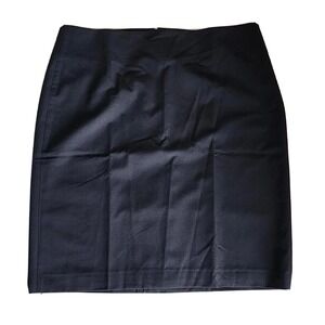 The Outfitters by Lands End Skirt Womens Size 14 Navy Dark Blue  Zip Up Pencil
